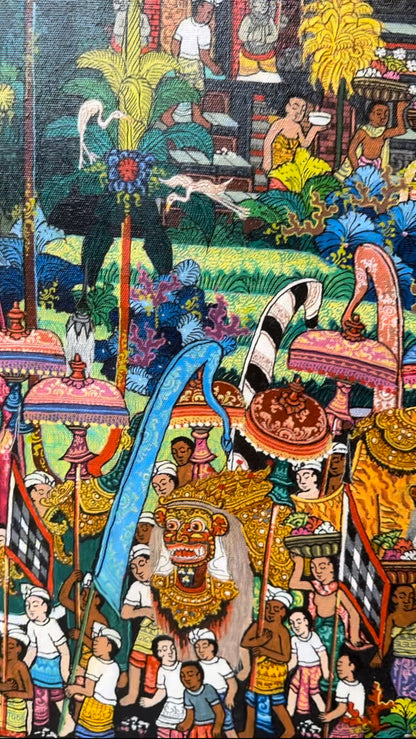 Witness the Balinese New Year: Original Ogoh-Ogoh Painting