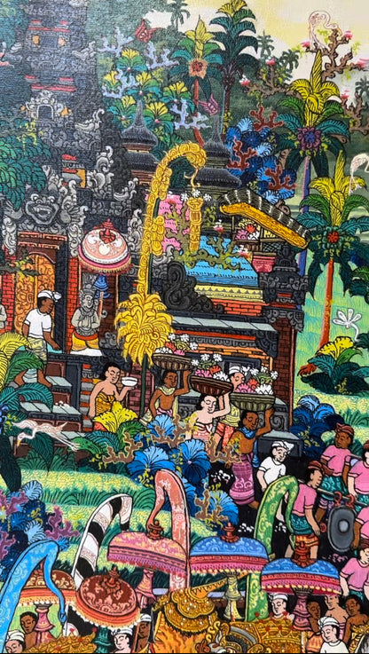 Witness the Balinese New Year: Original Ogoh-Ogoh Painting